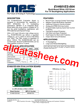 EV4601ES-00A Datasheet PDF - Monolithic Power Systems