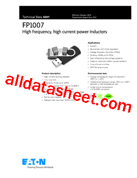 FP1007R3-R22-R Datasheet PDF - Eaton All Rights Reserved.
