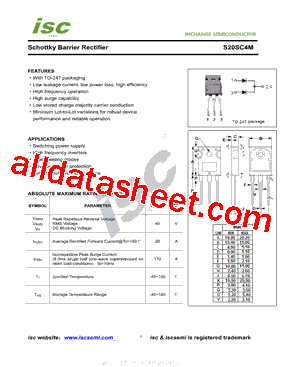 S20SC4M Datasheet PDF - Inchange Semiconductor Company Limited