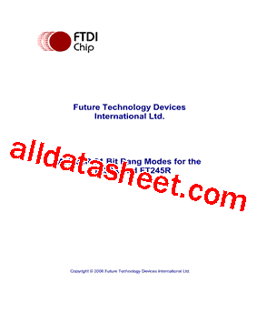 FT232RL Datasheet PDF - Future Technology Devices International Ltd.