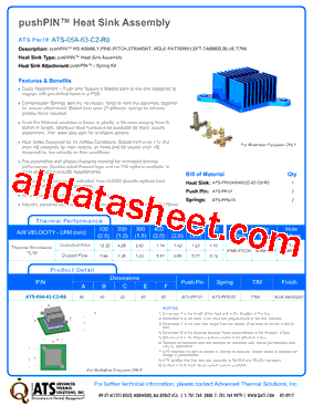 ATS-05A-63-C2-R0 Datasheet PDF - Advanced Thermal Solutions, Inc.
