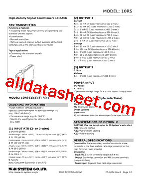 10RS-5F-R0-R Datasheet PDF - M-System Co.,Ltd.