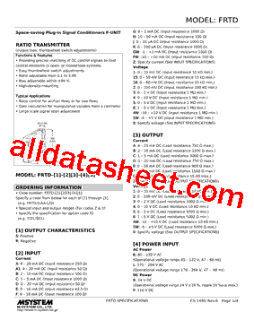 FRTD-R-3F-R Datasheet PDF - M-System Co.,Ltd.