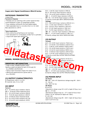 M2REB-R24-R2/UL Datasheet PDF - M-System Co.,Ltd.