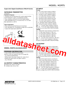 M2RTS-R-DE-R2/CE Datasheet PDF - M-System Co.,Ltd.