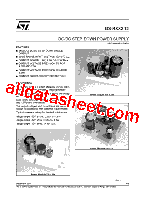 GS-R1.0012VIP Datasheet PDF - STMicroelectronics