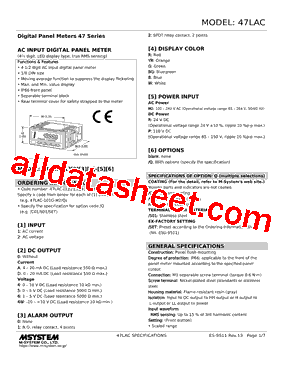 47LAC-2A0YR-R Datasheet PDF - M-System Co.,Ltd.