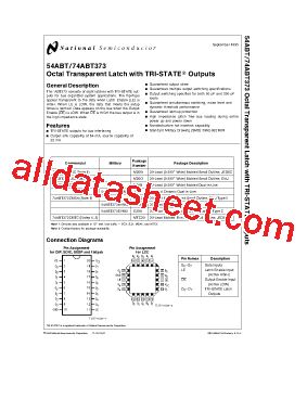 74ABT373CMTCCQB Datasheet PDF - National Semiconductor (TI)