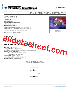 LP05C Datasheet PDF - Protek Devices