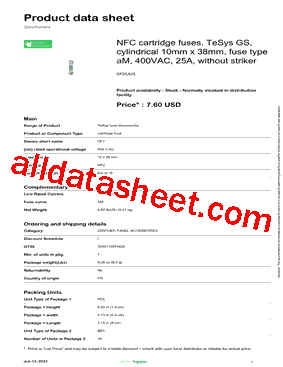 DF2CA25 Datasheet PDF - Schneider Electric
