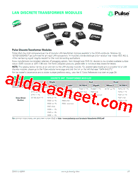 ICS1891 Datasheet PDF - Pulse A Technitrol Company