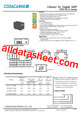 CPD1521C Datasheet PDF - Shenzhen Codaca Electronic Co.,Ltd