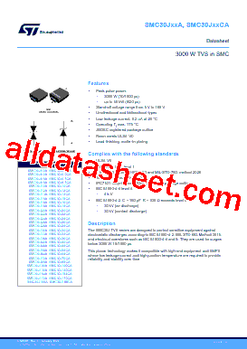 SMC30J10A Datasheet PDF - STMicroelectronics