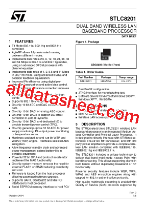 STLC8201 Datasheet PDF - STMicroelectronics