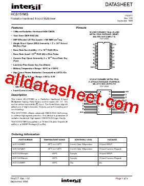 HCS151DMSR Datasheet PDF - Renesas Technology Corp