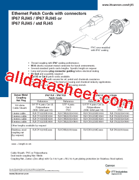 STDRJ45 Datasheet PDF - ITT Industries