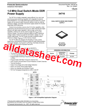 34716 Datasheet PDF - Freescale Semiconductor, Inc