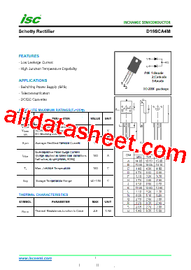 D15SCA4M Datasheet PDF - Inchange Semiconductor Company Limited