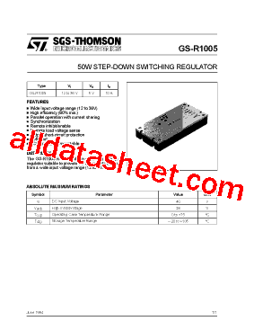 GS-R1005 Datasheet PDF - STMicroelectronics