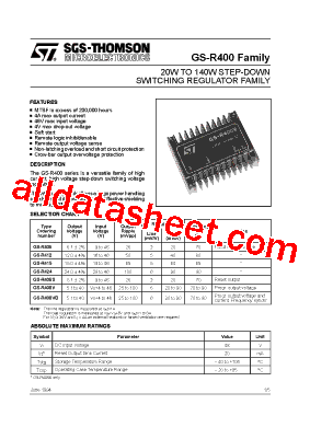 GS-R405 Datasheet PDF - STMicroelectronics