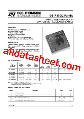 GS-R402 Datasheet PDF - STMicroelectronics