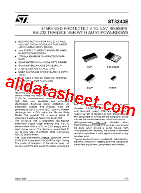 ST3243EBDR Datasheet PDF - STMicroelectronics