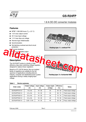 GS-R24FP Datasheet PDF - STMicroelectronics