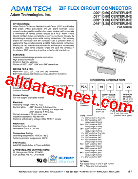 PCA503HU320 Datasheet PDF - Adam Technologies, Inc.