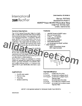 PVT412LS Datasheet PDF - International Rectifier