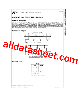 DM54367W Datasheet PDF - National Semiconductor (TI)