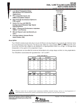 CDC208DBLE Datasheet PDF - Texas Instruments